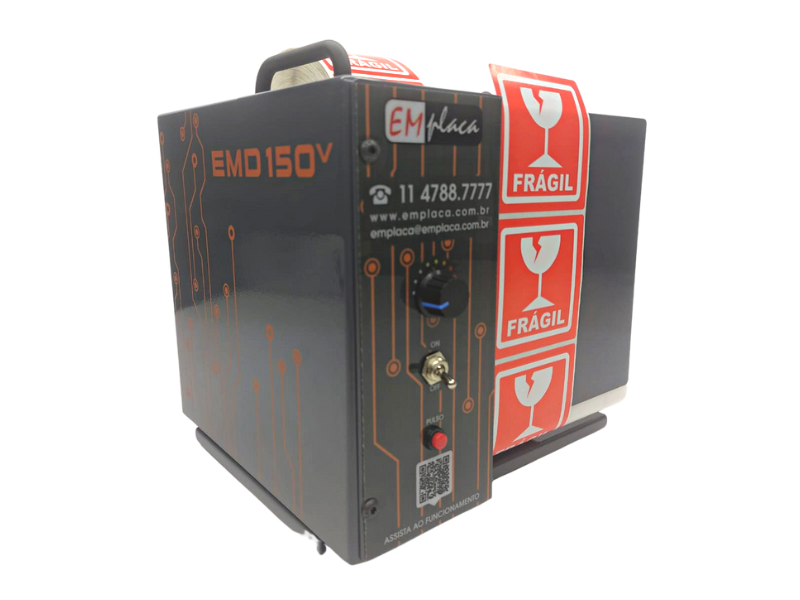 O Dispensador de Etiquetas EMD-150v é uma solução prática e eficiente para agilizar o processo de aplicação manual de etiquetas