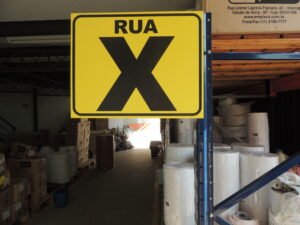Placas de Arruamento para Sinalização e Identificação Logística